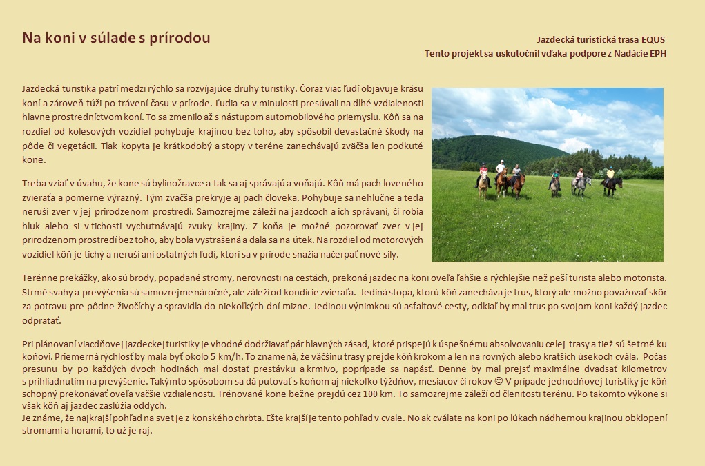 naucna tabula na koni s prirodou